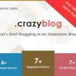 دانلود قالب وردپرس CrazyBlog - پوسته حرفه‌ای وبلاگ و خبری وردپرس