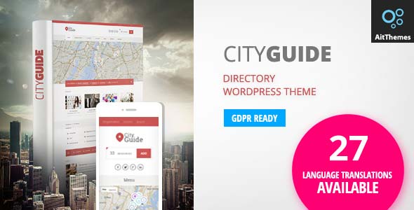 دانلود قالب وردپرس City Guide - ایجاد سایت دایرکتوری راهنمای شهر وردپرس | پوسته City Guide