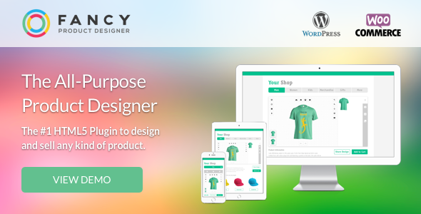 دانلود افزونه وردپرس Fancy Product Designer طراحی محصولات فانتزی | پلاگین Fancy Product Designer