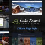 دانلود قالب سایت Lake Resort - قالب HTML حرفه‌ای هتل و مسافرخانه