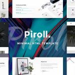 دانلود قالب سایت Piroll - قالب HTML نمونه کار مدرن و حرفه‌ای