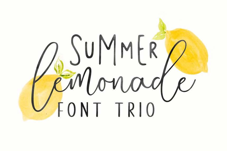 دانلود رایگان فونت Summer Lemonade + وب فونت‌ها
