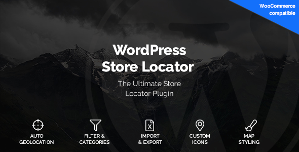 دانلود افزونه وردپرس WordPress Store Locator - فروشگاه یاب پیشرفته ووکامرس | پلاگین WordPress Store Locator