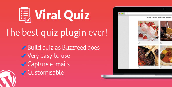 دانلود افزونه وردپرس Wordpress Viral Quiz - افزونه ساخت پرشنامه وردپرس | پلاگین Wordpress Viral Quiz