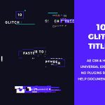 دانلود رایگان پروژه افتر افکت 10 Glitch Titles