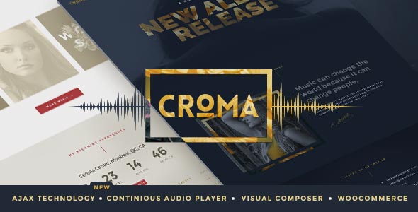 دانلود قالب وردپرس Croma - پوسته موزیک حرفه ای وردپرس | پوسته Croma