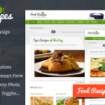 دانلود قالب سایت Food Recipes - قالب دستور تهیه غذا HTML