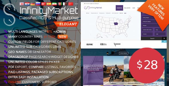 دانلود اسکریپت Infinity Market - راه اندازی سایت مدیریت تبلیغات و آگهی