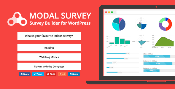 دانلود افزونه وردپرس Modal Survey - افزونه مدیریت و ساخت فرم نظر سنجی | پلاگین Modal Survey