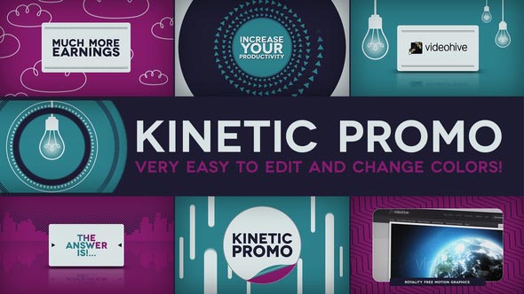 دانلود رایگان پروژه افتر افکت Kinetic Promo