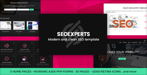 دانلود قالب سایت SEOEXPERTS - قالب HTML شرکتی و فروشگاهی