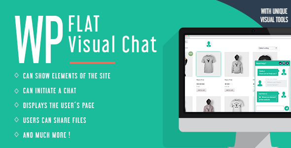 دانلود افزونه وردپرس WP Flat Visual Chat - افزونه حرفه‌ای چت زنده | پلاگین WP Flat Visual Chat