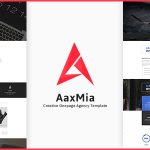 دانلود قالب سایت AaxMia - قالب HTML نمونه کار خلاقانه