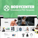 دانلود قالب PSD جدید Bodycenter - قالب PSD فروشگاهی