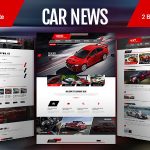دانلود قالب PSD جدید Car News - پوسته PSD نمایشگاه ماشین