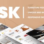 دانلود قالب PSD جدید DSK - قالب نمایشگاه و طراحی داخلی منزل