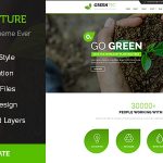 دانلود قالب PSD جدید Greenture - قالب PSD فضای سبز