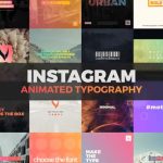 دانلود رایگان پروژه افتر افکت Instagram Animated Typography