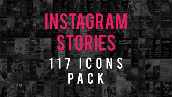 دانلود رایگان پروژه افتر افکت Instagram Stories Icons Pack