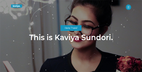 دانلود قالب سایت Kaviya - قالب HTML خلاقانه نمونه‌ کار