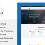 دانلود قالب سایت Max Electric - قالب HTML شرکت های برق رسانی و خدمات برق