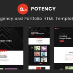 دانلود قالب سایت Potency - قالب HTML خلاقانه نمونه کار و دفاتر خدماتی