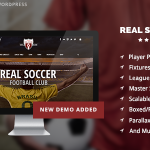 دانلود قالب وردپرس Real Soccer - پوسته هواداران فوتبال وردپرس | پوسته Real Soccer