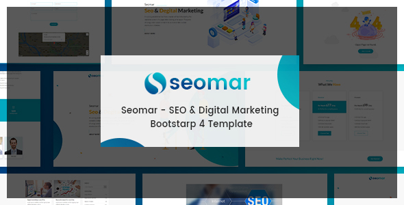 دانلود قالب سایت Seomar - قالب HTML شرکتی و فروشگاهی