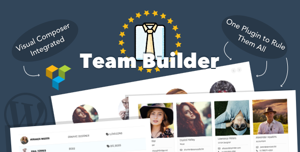 دانلود افزونه وردپرس Team Builder - افزونه معرفی اعضا وردپرس | پلاگین Team Builder