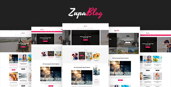 دانلود قالب PSD جدید ZupaBlog - قالب PSD خلاقانه وبلاگ و مجله