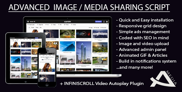 دانلود رایگان اسکریپت Avidi Media - راه اندازی سیستم اشتراک گذاری ویدیو و تصویر