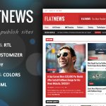 دانلود قالب وردپرس FlatNews - پوسته واکنش گرا و مجله وردپرس | پوسته FlatNews