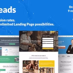 دانلود قالب وردپرس Getleads - پوسته صفحه فرود وردپرس