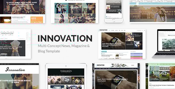 قالب وردپرس INNOVATION - پوسته چندمنظوره وبلاگ و مجله وردپرس