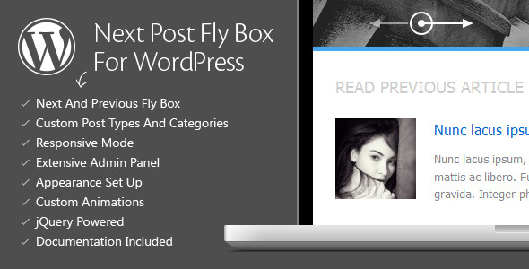 دانلود افزونه وردپرس Next Post Fly Box - جعبه شناور نمایش پست بعدی وردپرس