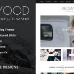 دانلود قالب وردپرس Redwood - پوسته وبلاگ شخصی وردپرس | پوسته Redwood