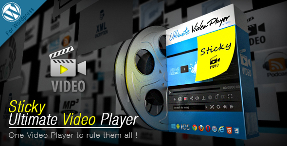 دانلود افزونه وردپرس Sticky Ultimate Video Player - افزونه پخش کننده فیلم چسبی وردپرس | پلاگین Sticky Ultimate Video Player