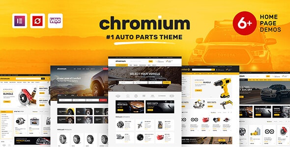 دانلود قالب ووکامرس Chromium - پوسته فروشگاهی لوازم خودروهای اتوماتیک وردپرس