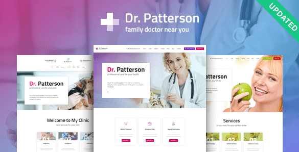 دانلود قالب وردپرس Dr.Patterson - پوسته پزشکی و سلامت وردپرس | پوسته Dr.Patterson