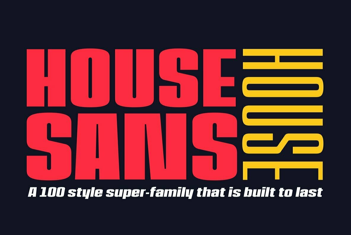دانلود رایگان مجموعه فونت House Sans | دانلود فونت House Sans