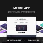 دانلود قالب سایت Metro App - قالب HTML اپلیکیشن