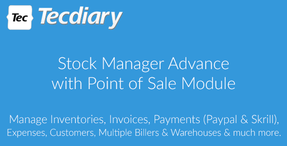 دانلود رایگان اسکریپت Stock Manager Advance with Point of Sale Module