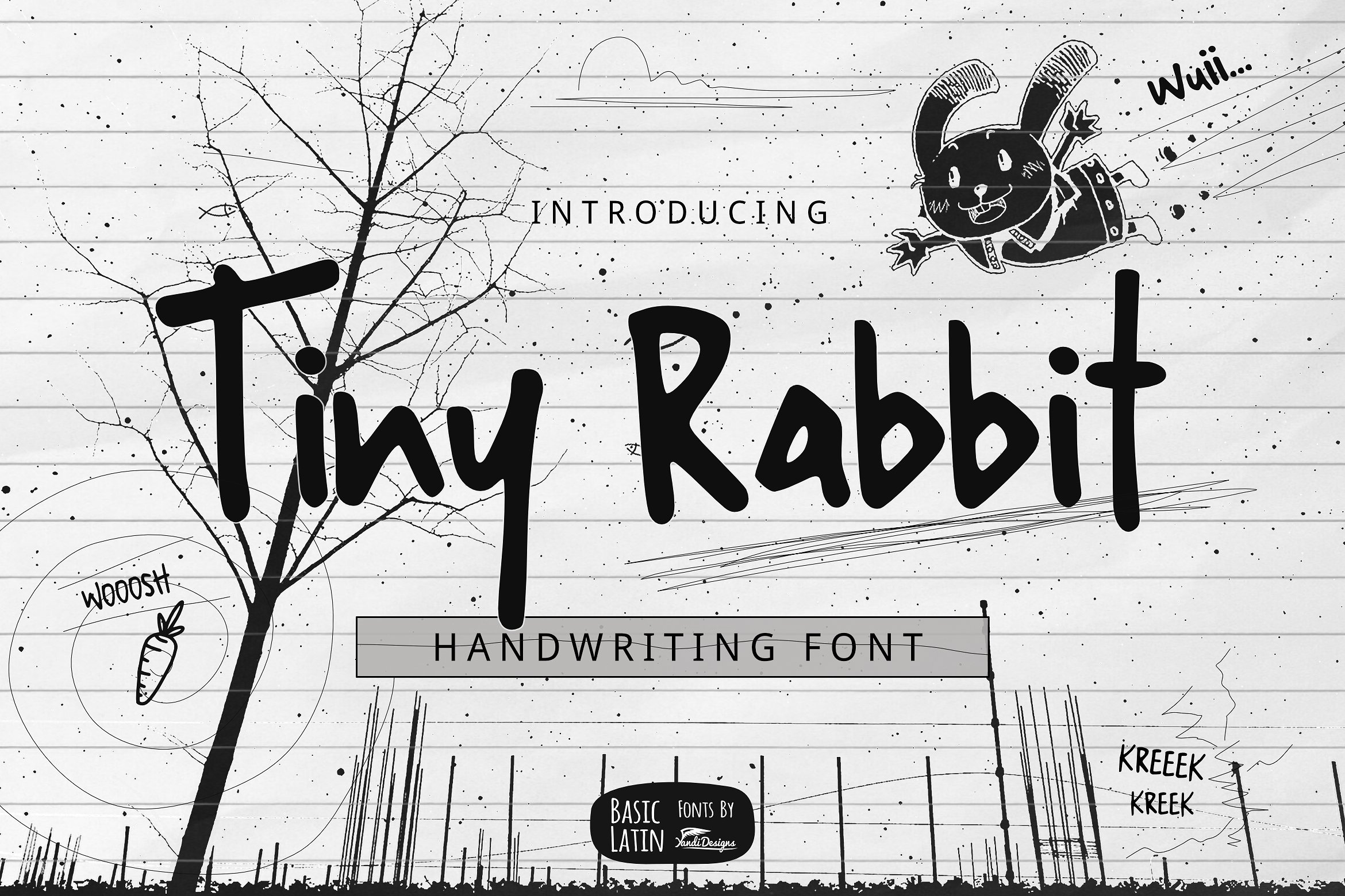 دانلود رایگان فونت Tiny Rabbit - فونت پرمیوم و جذاب طراحی | فونت Tiny Rabbit