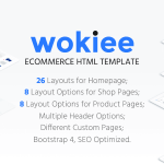 دانلود قالب سایت Wokiee - قالب HTML فروشگاه الکترونیکی