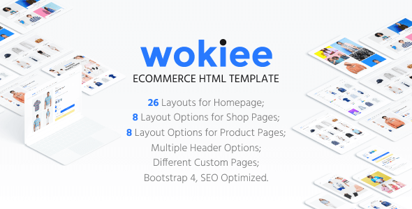 دانلود قالب سایت Wokiee - قالب HTML فروشگاه الکترونیکی