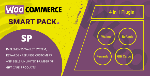 دانلود افزونه ووکامرس WooCommerce Smart Pack - افزونه کیف پول و کارت هدیه وردپرس | پلاگین WooCommerce Smart Pack