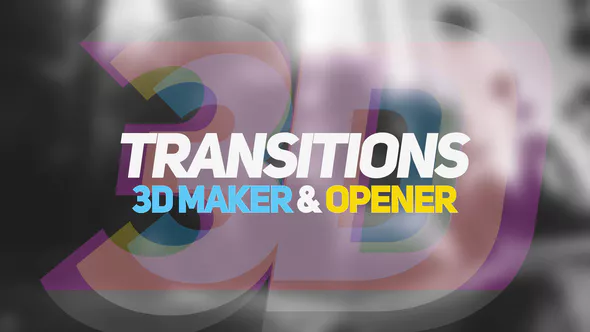 دانلود پروژه افتر افکت 3D Transitions, 3D Maker & Opener