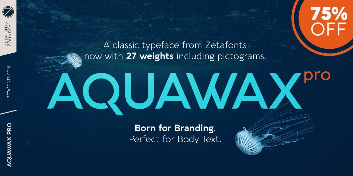 دانلود مجموعه فونت Aquawax Pro - مجموعه 27 فونت پرمیوم