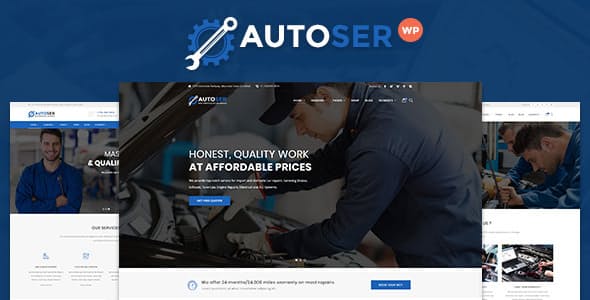 دانلود قالب وردپرس Autoser - پوسته تعمیرات و خدمات خودرو وردپرس | دانلود پوسته وردپرس Autoser