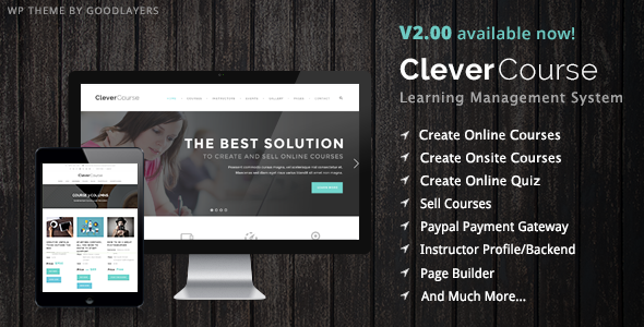 دانلود قالب وردپرس Clever Course - پوسته سیستم مدیریت یادگیری وردپرس